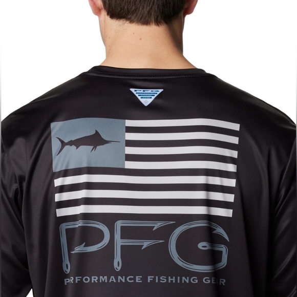 NWT Columbia Men's Terminal Tackle PFG Fish Star Long Sleeve Performance Shirt - Picture 4 of 12